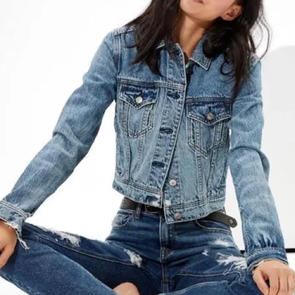 American Eagle Outfitters Blue Denim Jacket